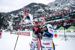 23.02.2023, Planica, Slovenia (SLO): Emma Ribom (SWE), Jonna Sundling (SWE), (l-r)  - FIS nordic world ski championships cross-country, individual sprint, Planica (SLO). www.nordicfocus.com. © Modica/NordicFocus. Every downloaded picture is fee-liable.