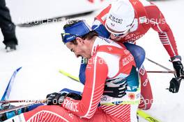 23.02.2023, Planica, Slovenia (SLO): Jules Chappaz (FRA), Lucas Chanavat (FRA), (l-r)  - FIS nordic world ski championships cross-country, individual sprint, Planica (SLO). www.nordicfocus.com. © Modica/NordicFocus. Every downloaded picture is fee-liable.