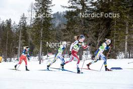 23.02.2023, Planica, Slovenia (SLO): Tereza Beranova (CZE), Maja Dahlqvist (SWE), Nadine Faehndrich (SUI), Jonna Sundling (SWE), (l-r)  - FIS nordic world ski championships cross-country, individual sprint, Planica (SLO). www.nordicfocus.com. © Modica/NordicFocus. Every downloaded picture is fee-liable.