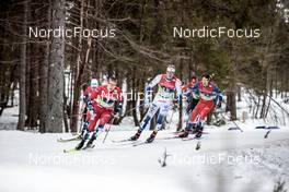 23.02.2023, Planica, Slovenia (SLO): Erik Valnes (NOR), Edvin Anger (SWE), Ludek Seller (CZE), (l-r)  - FIS nordic world ski championships cross-country, individual sprint, Planica (SLO). www.nordicfocus.com. © Modica/NordicFocus. Every downloaded picture is fee-liable.