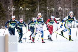 23.02.2023, Planica, Slovenia (SLO): Rosie Brennan (USA), Laura Gimmler (GER), Julia Kern (USA), Johanna Hagstroem (SWE), Tiril Udnes Weng (NOR), Linn Svahn (SWE), (l-r)  - FIS nordic world ski championships cross-country, individual sprint, Planica (SLO). www.nordicfocus.com. © Modica/NordicFocus. Every downloaded picture is fee-liable.