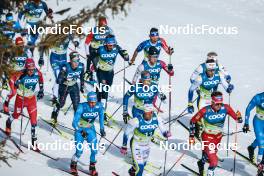 05.03.2023, Planica, Slovenia (SLO): Paal Golberg (NOR), Hunter Wonders (USA), Jonas Dobler (GER), Federico Pellegrino (ITA), Iivo Niskanen (FIN), Naoto Baba (JPN), Hugo Lapalus (FRA), William Poromaa (SWE), (l-r)  - FIS nordic world ski championships cross-country, mass men, Planica (SLO). www.nordicfocus.com. © Modica/NordicFocus. Every downloaded picture is fee-liable.