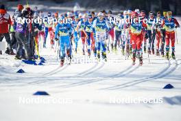 05.03.2023, Planica, Slovenia (SLO): Federico Pellegrino (ITA), William Poromaa (SWE), Paal Golberg (NOR), (l-r)  - FIS nordic world ski championships cross-country, mass men, Planica (SLO). www.nordicfocus.com. © Thibaut/NordicFocus. Every downloaded picture is fee-liable.