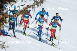 05.03.2023, Planica, Slovenia (SLO): Scott Patterson (USA), Clement Parisse (FRA), Francesco De Fabiani (ITA), Ireneu Esteve Altimiras (AND), (l-r)  - FIS nordic world ski championships cross-country, mass men, Planica (SLO). www.nordicfocus.com. © Modica/NordicFocus. Every downloaded picture is fee-liable.