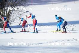 05.03.2023, Planica, Slovenia (SLO): Clement Parisse (FRA), Mika Vermeulen (AUT), Theo Schely (FRA), Giandomenico Salvadori (ITA), David Norris (USA), (l-r)  - FIS nordic world ski championships cross-country, mass men, Planica (SLO). www.nordicfocus.com. © Thibaut/NordicFocus. Every downloaded picture is fee-liable.
