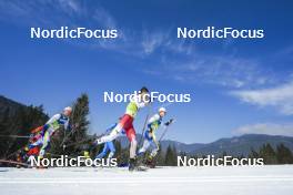 05.03.2023, Planica, Slovenia (SLO): Calle Halfvarsson (SWE), Naoto Baba (JPN), Eric Rosjoe (SWE), (l-r)  - FIS nordic world ski championships cross-country, mass men, Planica (SLO). www.nordicfocus.com. © Thibaut/NordicFocus. Every downloaded picture is fee-liable.