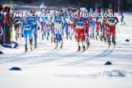 05.03.2023, Planica, Slovenia (SLO): Federico Pellegrino (ITA), William Poromaa (SWE), Johannes Hoesflot Klaebo (NOR), Paal Golberg (NOR), Martin Loewstroem Nyenget (NOR), (l-r)  - FIS nordic world ski championships cross-country, mass men, Planica (SLO). www.nordicfocus.com. © Thibaut/NordicFocus. Every downloaded picture is fee-liable.