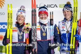05.03.2023, Planica, Slovenia (SLO): Johannes Hoesflot Klaebo (NOR), Paal Golberg (NOR), William Poromaa (SWE), (l-r)  - FIS nordic world ski championships cross-country, mass men, Planica (SLO). www.nordicfocus.com. © Thibaut/NordicFocus. Every downloaded picture is fee-liable.