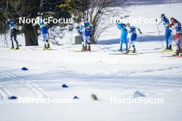 05.03.2023, Planica, Slovenia (SLO): William Poromaa (SWE), Jonas Dobler (GER), Calle Halfvarsson (SWE), Francesco De Fabiani (ITA), Jens Burman (SWE), (l-r)  - FIS nordic world ski championships cross-country, mass men, Planica (SLO). www.nordicfocus.com. © Thibaut/NordicFocus. Every downloaded picture is fee-liable.
