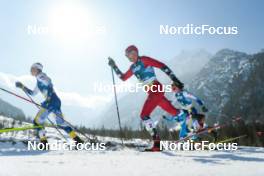 05.03.2023, Planica, Slovenia (SLO): William Poromaa (SWE), Paal Golberg (NOR), Jens Burman (SWE), (l-r)  - FIS nordic world ski championships cross-country, mass men, Planica (SLO). www.nordicfocus.com. © Modica/NordicFocus. Every downloaded picture is fee-liable.