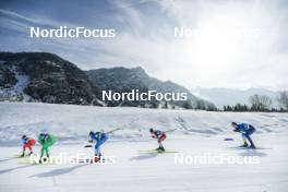 05.03.2023, Planica, Slovenia (SLO): Thomas Maloney Westgaard (IRL), Ville Ahonen (FIN), Ryo Hirose (JPN), Olzhas Klimin (KAZ), (l-r)  - FIS nordic world ski championships cross-country, mass men, Planica (SLO). www.nordicfocus.com. © Modica/NordicFocus. Every downloaded picture is fee-liable.