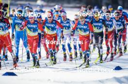 05.03.2023, Planica, Slovenia (SLO): Johannes Hoesflot Klaebo (NOR), Didrik Toenseth (NOR), Martin Loewstroem Nyenget (NOR), (l-r)  - FIS nordic world ski championships cross-country, mass men, Planica (SLO). www.nordicfocus.com. © Thibaut/NordicFocus. Every downloaded picture is fee-liable.