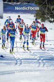 05.03.2023, Planica, Slovenia (SLO): Jens Burman (SWE), Iivo Niskanen (FIN), William Poromaa (SWE), Paal Golberg (NOR), (l-r)  - FIS nordic world ski championships cross-country, mass men, Planica (SLO). www.nordicfocus.com. © Thibaut/NordicFocus. Every downloaded picture is fee-liable.