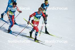 05.03.2023, Planica, Slovenia (SLO): Clement Parisse (FRA), Martin Loewstroem Nyenget (NOR), Ireneu Esteve Altimiras (AND), (l-r)  - FIS nordic world ski championships cross-country, mass men, Planica (SLO). www.nordicfocus.com. © Modica/NordicFocus. Every downloaded picture is fee-liable.