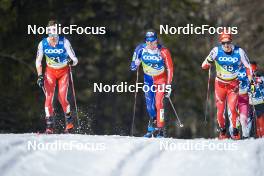05.03.2023, Planica, Slovenia (SLO): Beda Klee (SUI), Maurice Manificat (FRA), Gus Schumacher (USA), (l-r)  - FIS nordic world ski championships cross-country, mass men, Planica (SLO). www.nordicfocus.com. © Thibaut/NordicFocus. Every downloaded picture is fee-liable.