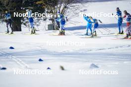 05.03.2023, Planica, Slovenia (SLO): William Poromaa (SWE), Jonas Dobler (GER), Calle Halfvarsson (SWE), Francesco De Fabiani (ITA), Jens Burman (SWE), (l-r)  - FIS nordic world ski championships cross-country, mass men, Planica (SLO). www.nordicfocus.com. © Thibaut/NordicFocus. Every downloaded picture is fee-liable.
