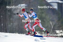 05.03.2023, Planica, Slovenia (SLO): Jonas Baumann (SUI), Beda Klee (SUI), (l-r)  - FIS nordic world ski championships cross-country, mass men, Planica (SLO). www.nordicfocus.com. © Thibaut/NordicFocus. Every downloaded picture is fee-liable.