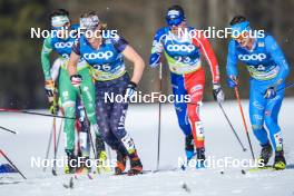 05.03.2023, Planica, Slovenia (SLO): Gus Schumacher (USA), Giandomenico Salvadori (ITA), (l-r)  - FIS nordic world ski championships cross-country, mass men, Planica (SLO). www.nordicfocus.com. © Thibaut/NordicFocus. Every downloaded picture is fee-liable.