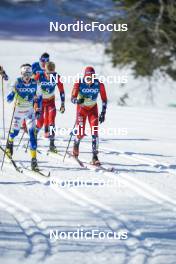 05.03.2023, Planica, Slovenia (SLO): William Poromaa (SWE), Martin Loewstroem Nyenget (NOR), Paal Golberg (NOR), (l-r)  - FIS nordic world ski championships cross-country, mass men, Planica (SLO). www.nordicfocus.com. © Thibaut/NordicFocus. Every downloaded picture is fee-liable.