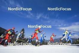 05.03.2023, Planica, Slovenia (SLO): William Poromaa (SWE), Johannes Hoesflot Klaebo (NOR), Federico Pellegrino (ITA), Didrik Toenseth (NOR), (l-r)  - FIS nordic world ski championships cross-country, mass men, Planica (SLO). www.nordicfocus.com. © Thibaut/NordicFocus. Every downloaded picture is fee-liable.