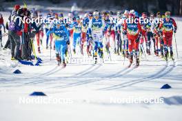 05.03.2023, Planica, Slovenia (SLO): Federico Pellegrino (ITA), William Poromaa (SWE), Paal Golberg (NOR), (l-r)  - FIS nordic world ski championships cross-country, mass men, Planica (SLO). www.nordicfocus.com. © Thibaut/NordicFocus. Every downloaded picture is fee-liable.