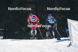 05.03.2023, Planica, Slovenia (SLO): Emil Iversen (NOR), Jonas Dobler (GER), (l-r)  - FIS nordic world ski championships cross-country, mass men, Planica (SLO). www.nordicfocus.com. © Thibaut/NordicFocus. Every downloaded picture is fee-liable.
