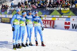 05.03.2023, Planica, Slovenia (SLO): Dietmar Noeckler (ITA), Giandomenico Salvadori (ITA), Francesco De Fabiani (ITA), Federico Pellegrino (ITA), (l-r)  - FIS nordic world ski championships cross-country, mass men, Planica (SLO). www.nordicfocus.com. © Thibaut/NordicFocus. Every downloaded picture is fee-liable.