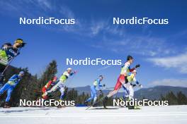 05.03.2023, Planica, Slovenia (SLO): Calle Halfvarsson (SWE), Francesco De Fabiani (ITA), Naoto Baba (JPN), (l-r)  - FIS nordic world ski championships cross-country, mass men, Planica (SLO). www.nordicfocus.com. © Thibaut/NordicFocus. Every downloaded picture is fee-liable.