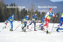 05.03.2023, Planica, Slovenia (SLO): Albert Kuchler (GER), David Norris (USA), Dominik Bury (POL), (l-r)  - FIS nordic world ski championships cross-country, mass men, Planica (SLO). www.nordicfocus.com. © Thibaut/NordicFocus. Every downloaded picture is fee-liable.