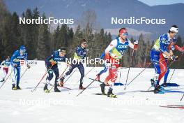 05.03.2023, Planica, Slovenia (SLO): Albert Kuchler (GER), David Norris (USA), Dominik Bury (POL), Theo Schely (FRA), (l-r)  - FIS nordic world ski championships cross-country, mass men, Planica (SLO). www.nordicfocus.com. © Thibaut/NordicFocus. Every downloaded picture is fee-liable.
