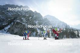 05.03.2023, Planica, Slovenia (SLO): Hugo Lapalus (FRA), Jens Burman (SWE), Mika Vermeulen (AUT), (l-r)  - FIS nordic world ski championships cross-country, mass men, Planica (SLO). www.nordicfocus.com. © Modica/NordicFocus. Every downloaded picture is fee-liable.