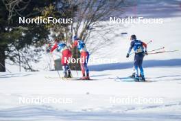 05.03.2023, Planica, Slovenia (SLO): Emil Iversen (NOR), Hugo Lapalus (FRA), Imanol Rojo (ESP), (l-r)  - FIS nordic world ski championships cross-country, mass men, Planica (SLO). www.nordicfocus.com. © Thibaut/NordicFocus. Every downloaded picture is fee-liable.
