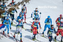 05.03.2023, Planica, Slovenia (SLO): Federico Pellegrino (ITA), Iivo Niskanen (FIN), Naoto Baba (JPN), William Poromaa (SWE), (l-r)  - FIS nordic world ski championships cross-country, mass men, Planica (SLO). www.nordicfocus.com. © Modica/NordicFocus. Every downloaded picture is fee-liable.