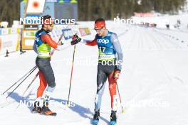 05.03.2023, Planica, Slovenia (SLO): Olivier Leveille (CAN), Antoine Cyr (CAN), (l-r)  - FIS nordic world ski championships cross-country, mass men, Planica (SLO). www.nordicfocus.com. © Modica/NordicFocus. Every downloaded picture is fee-liable.