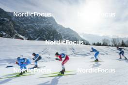 05.03.2023, Planica, Slovenia (SLO): Giandomenico Salvadori (ITA), Imanol Rojo (ESP), Naoto Baba (JPN), Dietmar Noeckler (ITA), (l-r)  - FIS nordic world ski championships cross-country, mass men, Planica (SLO). www.nordicfocus.com. © Modica/NordicFocus. Every downloaded picture is fee-liable.