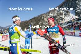 05.03.2023, Planica, Slovenia (SLO): William Poromaa (SWE), Paal Golberg (NOR), (l-r)  - FIS nordic world ski championships cross-country, mass men, Planica (SLO). www.nordicfocus.com. © Modica/NordicFocus. Every downloaded picture is fee-liable.