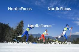 05.03.2023, Planica, Slovenia (SLO): Olzhas Klimin (KAZ), Dominik Bury (POL), Alvar Johannes Alev (EST), (l-r)  - FIS nordic world ski championships cross-country, mass men, Planica (SLO). www.nordicfocus.com. © Thibaut/NordicFocus. Every downloaded picture is fee-liable.