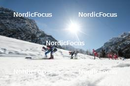 04.03.2023, Planica, Slovenia (SLO): Kerttu Niskanen (FIN), Rosie Brennan (USA), Katharina Hennig (GER), Frida Karlsson (SWE), Anne Kjersti Kalvaa (NOR), (l-r)  - FIS nordic world ski championships cross-country, mass women, Planica (SLO). www.nordicfocus.com. © Modica/NordicFocus. Every downloaded picture is fee-liable.