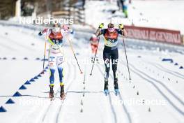 04.03.2023, Planica, Slovenia (SLO): Emma Ribom (SWE), Laura Gimmler (GER), (l-r)  - FIS nordic world ski championships cross-country, mass women, Planica (SLO). www.nordicfocus.com. © Modica/NordicFocus. Every downloaded picture is fee-liable.