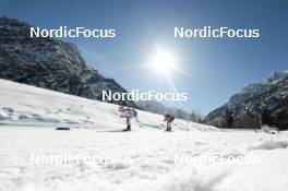 04.03.2023, Planica, Slovenia (SLO): Emma Ribom (SWE), Patricija Eiduka (LAT), (l-r)  - FIS nordic world ski championships cross-country, mass women, Planica (SLO). www.nordicfocus.com. © Modica/NordicFocus. Every downloaded picture is fee-liable.