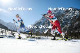 04.03.2023, Planica, Slovenia (SLO): Linn Svahn (SWE), Teresa Stadlober (AUT), (l-r)  - FIS nordic world ski championships cross-country, mass women, Planica (SLO). www.nordicfocus.com. © Modica/NordicFocus. Every downloaded picture is fee-liable.