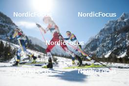 04.03.2023, Planica, Slovenia (SLO): Linn Svahn (SWE), Teresa Stadlober (AUT), Frida Karlsson (SWE), (l-r)  - FIS nordic world ski championships cross-country, mass women, Planica (SLO). www.nordicfocus.com. © Modica/NordicFocus. Every downloaded picture is fee-liable.