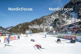 04.03.2023, Planica, Slovenia (SLO): Athletes at the finish line - FIS nordic world ski championships cross-country, mass women, Planica (SLO). www.nordicfocus.com. © Modica/NordicFocus. Every downloaded picture is fee-liable.