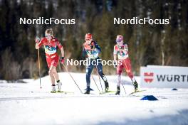 04.03.2023, Planica, Slovenia (SLO): Astrid Oeyre Slind (NOR), Katharina Hennig (GER), Teresa Stadlober (AUT), (l-r)  - FIS nordic world ski championships cross-country, mass women, Planica (SLO). www.nordicfocus.com. © Modica/NordicFocus. Every downloaded picture is fee-liable.