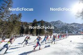04.03.2023, Planica, Slovenia (SLO): Pia Fink (GER), Laura Gimmler (GER), Rosie Brennan (USA), Juliette Ducordeau (FRA), Kaidy Kaasiku (EST), Linn Svahn (SWE), (l-r)  - FIS nordic world ski championships cross-country, mass women, Planica (SLO). www.nordicfocus.com. © Modica/NordicFocus. Every downloaded picture is fee-liable.