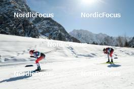 04.03.2023, Planica, Slovenia (SLO): Liliane Gagnon (CAN), Dahria Beatty (CAN), (l-r)  - FIS nordic world ski championships cross-country, mass women, Planica (SLO). www.nordicfocus.com. © Modica/NordicFocus. Every downloaded picture is fee-liable.