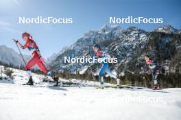 04.03.2023, Planica, Slovenia (SLO): Anne Kjersti Kalvaa (NOR), Kerttu Niskanen (FIN), Rosie Brennan (USA), (l-r)  - FIS nordic world ski championships cross-country, mass women, Planica (SLO). www.nordicfocus.com. © Modica/NordicFocus. Every downloaded picture is fee-liable.