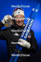 28.02.2023, Planica, Slovenia (SLO): Jessie Diggins (USA) - FIS nordic world ski championships cross-country, medals, Planica (SLO). www.nordicfocus.com. © Thibaut/NordicFocus. Every downloaded picture is fee-liable.