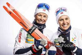 22.02.2023, Planica, Slovenia (SLO): Anne Kjersti Kalvaa (NOR), Tiril Udnes Weng (NOR), (l-r)  - FIS nordic world ski championships cross-country, medals, Planica (SLO). www.nordicfocus.com. © Modica/NordicFocus. Every downloaded picture is fee-liable.