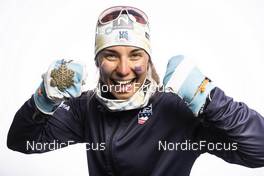 22.02.2023, Planica, Slovenia (SLO): Julia Kern (USA) - FIS nordic world ski championships cross-country, medals, Planica (SLO). www.nordicfocus.com. © Modica/NordicFocus. Every downloaded picture is fee-liable.